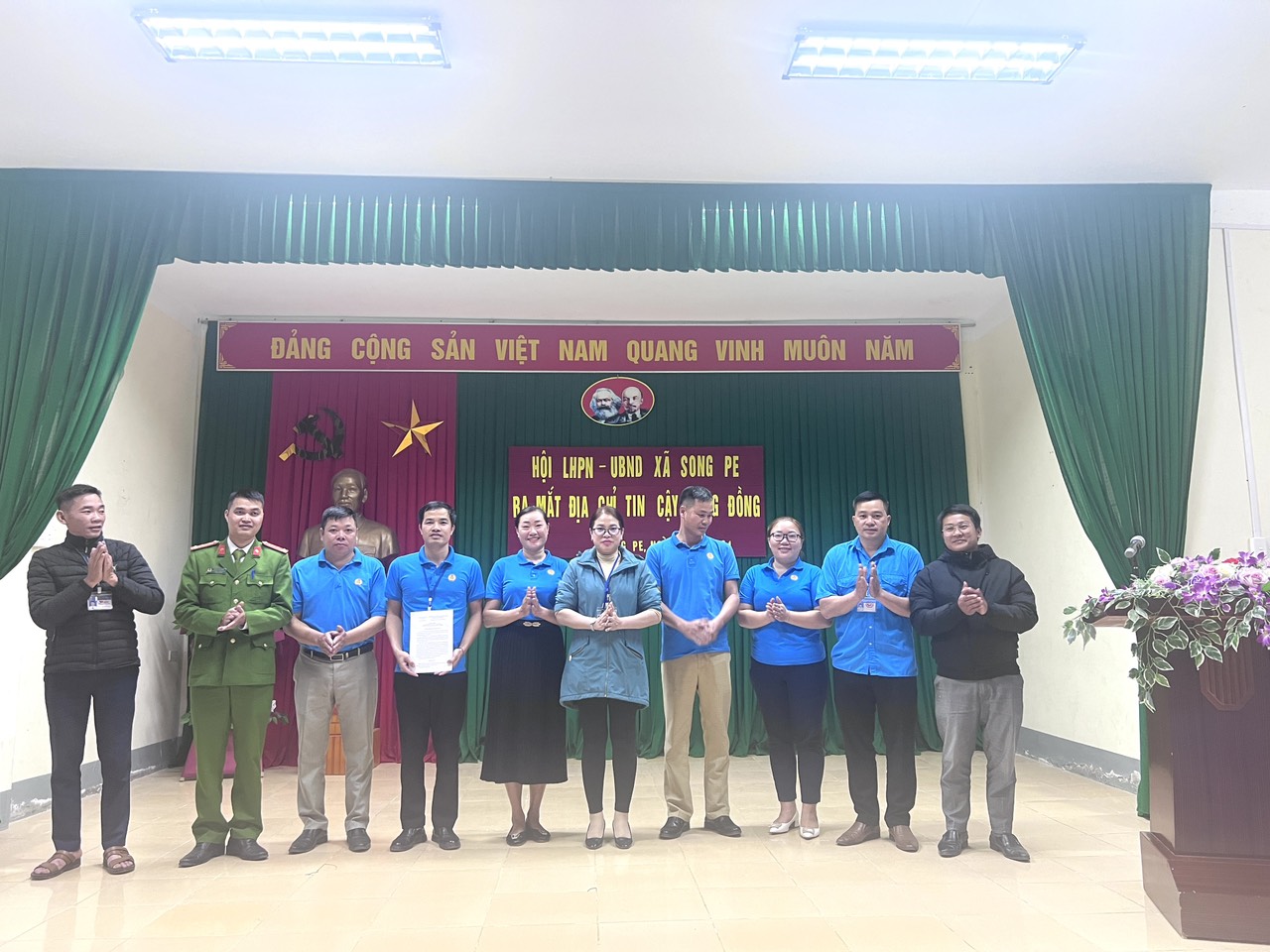 Hội Liên hiệp phụ nữ xã Song Pe, huyện Bắc Yên tổ chức ra mắt Mô hình “Địa chỉ tin cậy cộng đồng”