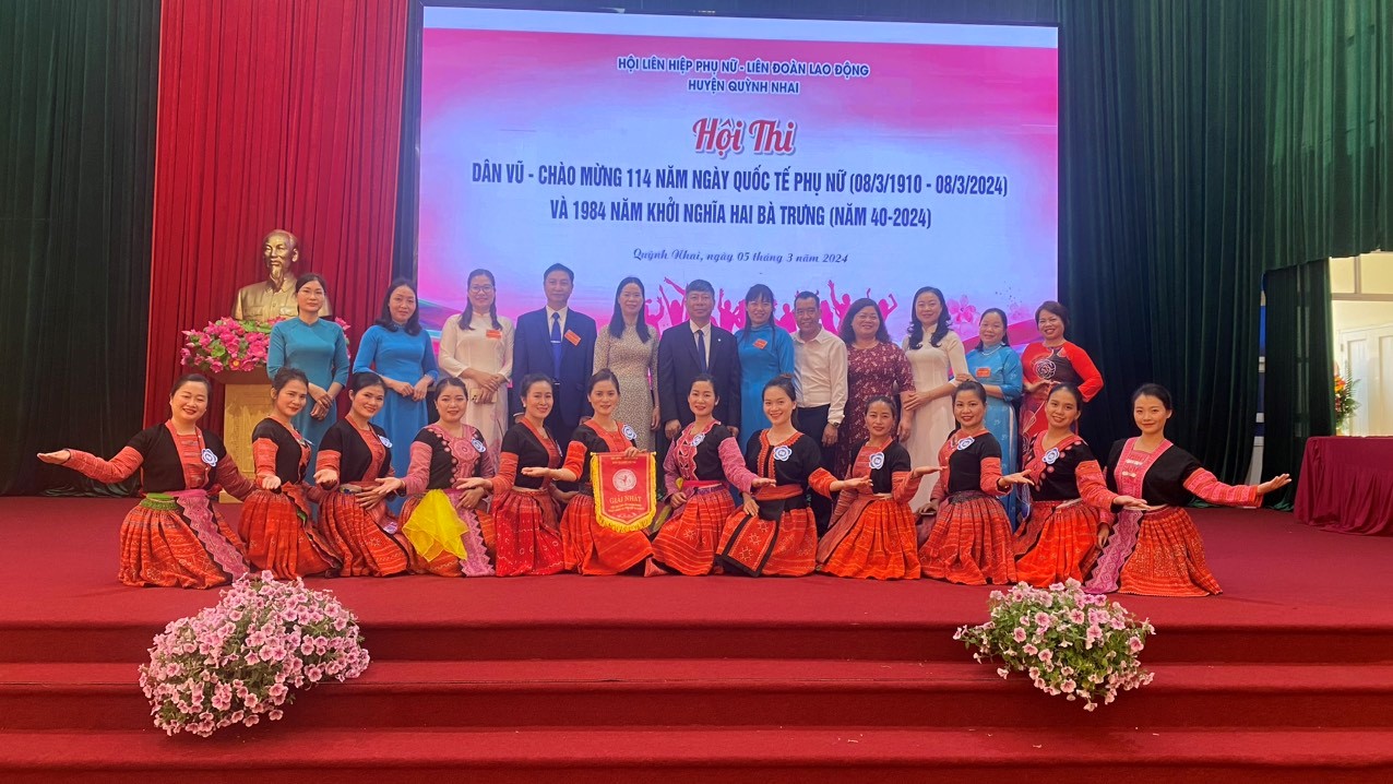 Hội thi Dân vũ chào mừng 114 năm ngày Quốc tế Phụ nữ 08/3 huyện Quỳnh Nhai thành công tốt đẹp