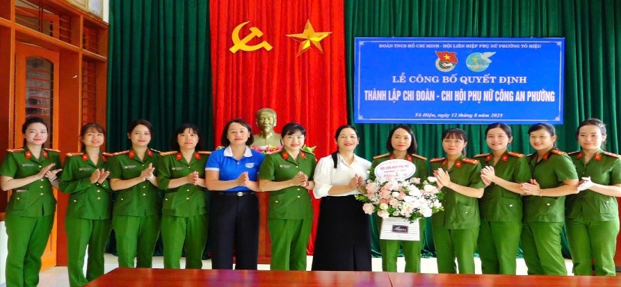 Phường Tô Hiệu ra mắt Chi hội Phụ nữ Công an phường 
