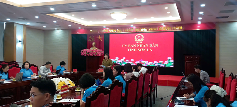 SƠN LA DỰ HỘI NGHỊ TRỰC TUYẾN TỔNG KẾT DỰ ÁN 8 GIAI ĐOẠN I - 2021-2025 “THỰC HIỆN BÌNH ĐẲNG GIỚI VÀ GIẢI QUYẾT NHỮNG VẤN ĐỀ CẤP THIẾT ĐỐI VỚI PHỤ NỮ VÀ TRẺ EM” DO TRUNG ƯƠNG HỘI LHPN VIỆT NAM TỔ CHỨC  